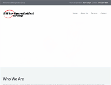 Tablet Screenshot of elitespecialistgroup.com